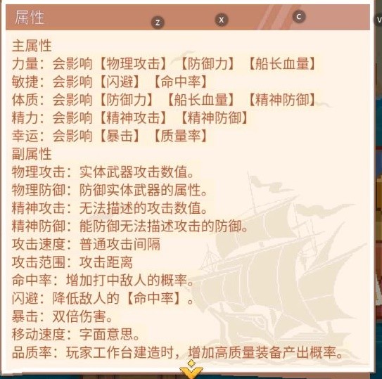 《航海日记2》人物主属性明细与属性获取教程