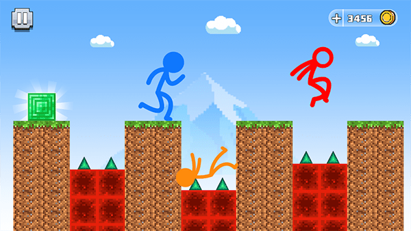 火柴人跑酷竞赛与跳跃Stickman Parkour Race0